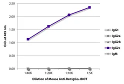 Mouse Anti-Rat IgG2c antibody [2C8F1] (Biotin). GTX04142-02